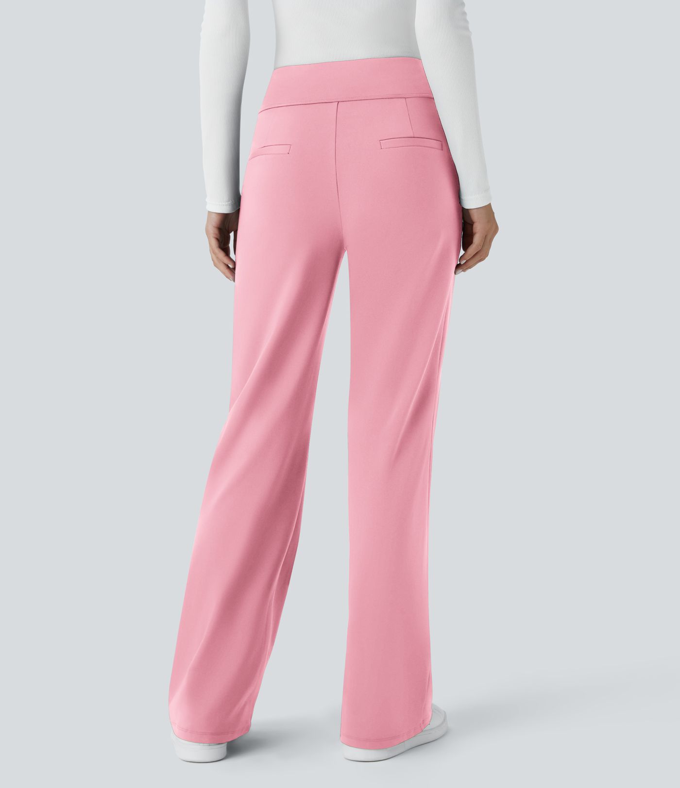 Halara Flex™ DayStretch Mid Rise Side Zipper Pocket Work Flared Trousers