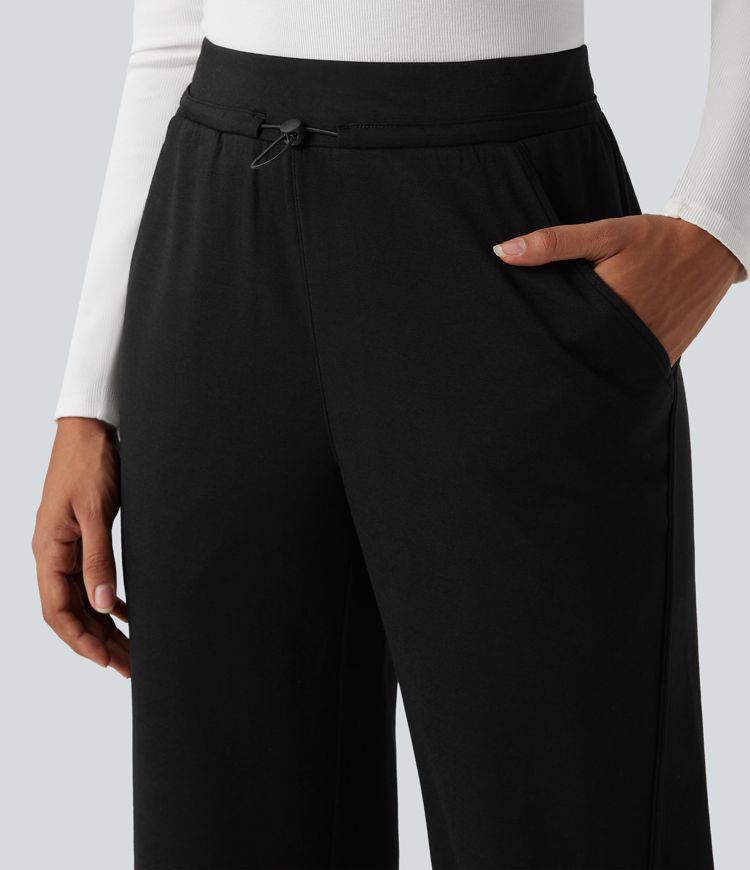 High Waisted Casual Pants with Pockets High Waisted Casual Pants with Pockets