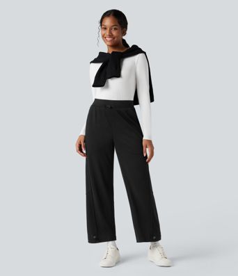 High Waisted Casual Pants with Pockets High Waisted Casual Pants with Pockets