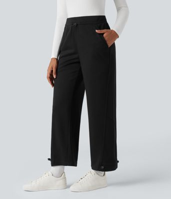 High Waisted Casual Pants with Pockets High Waisted Casual Pants with Pockets