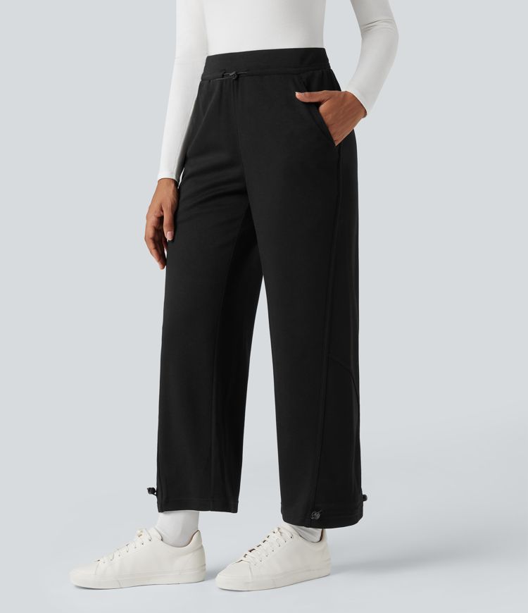 High Waisted Casual Pants with Pockets High Waisted Casual Pants with Pockets