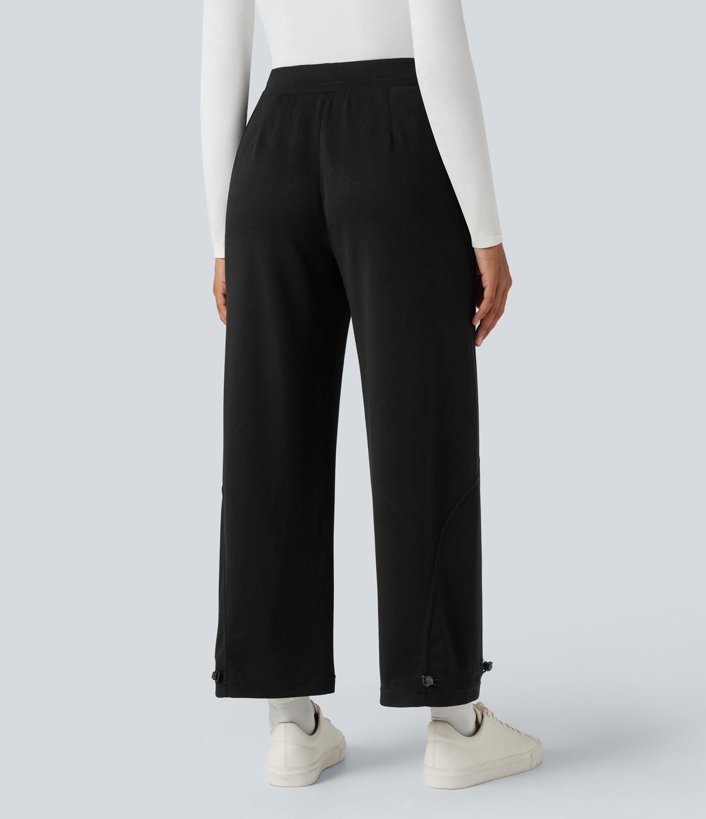 High Waisted Casual Pants with Pockets High Waisted Casual Pants with Pockets