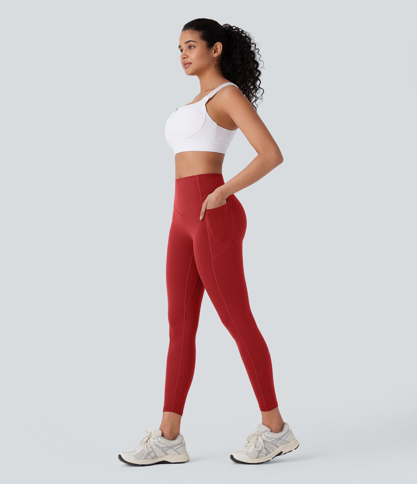 Halara UltraSculpt™ High Waisted Tummy Control Butt Lifting Ruched Pocket Shaping Yoga Leggings