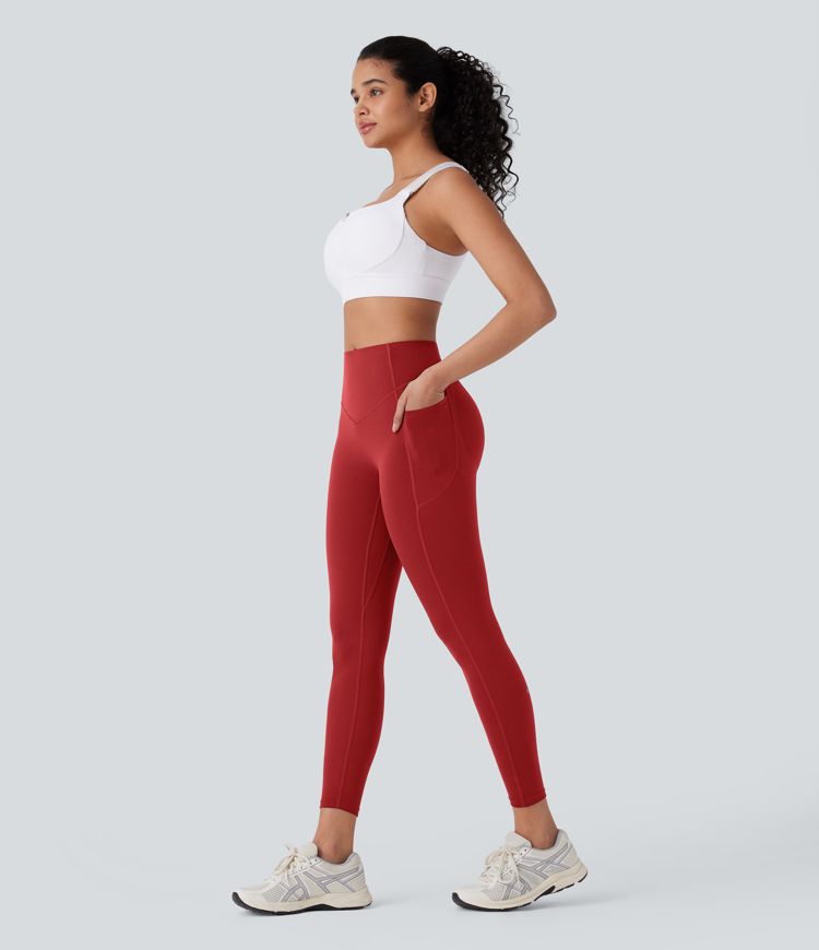 Halara UltraSculpt™ High Waisted Tummy Control Butt Lifting Ruched Pocket Shaping Yoga Leggings