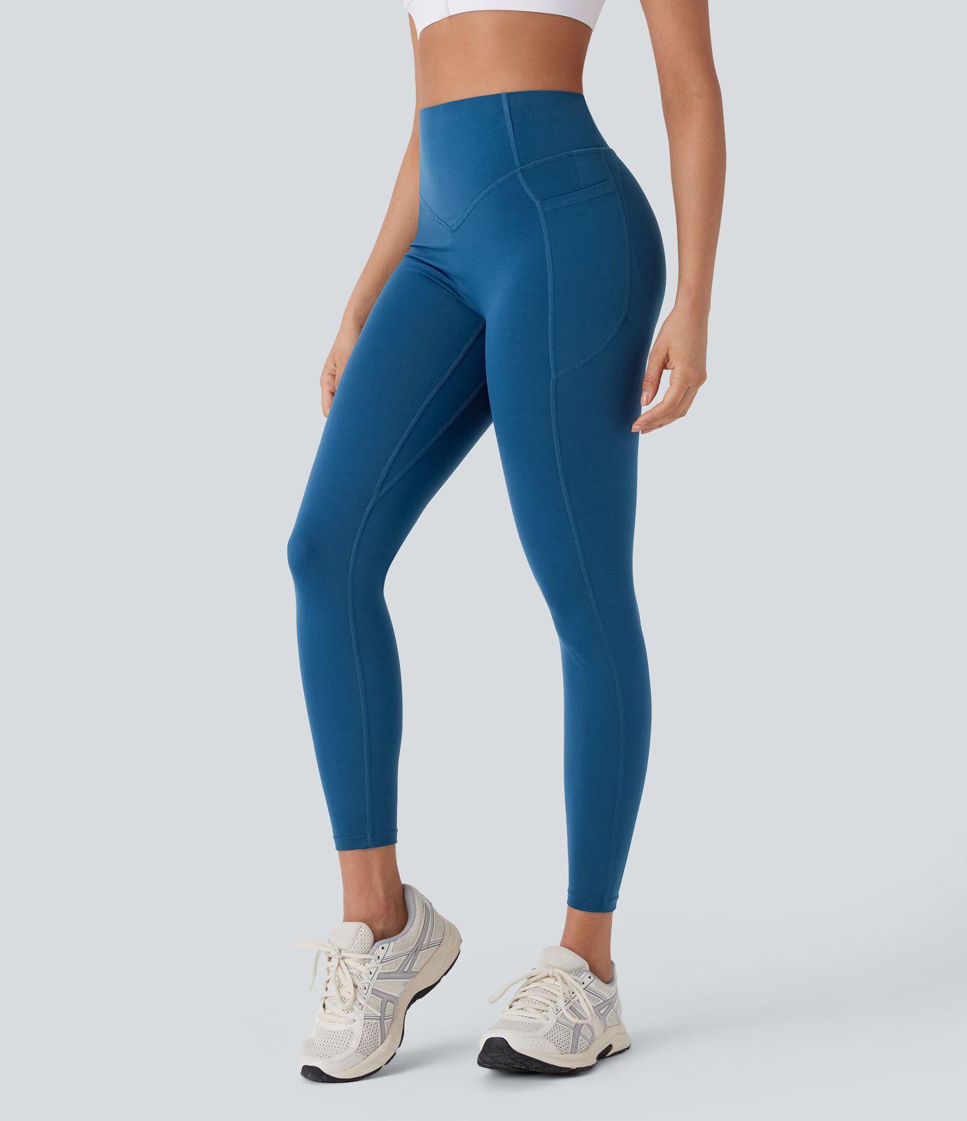 Halara UltraSculpt™ High Waisted Tummy Control Butt Lifting Ruched Pocket Shaping Yoga Leggings