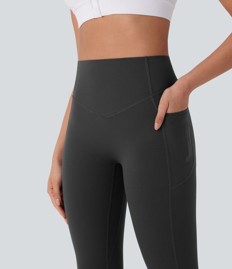 Halara UltraSculpt™ High Waisted Tummy Control Butt Lifting Ruched Pocket Shaping Yoga Leggings