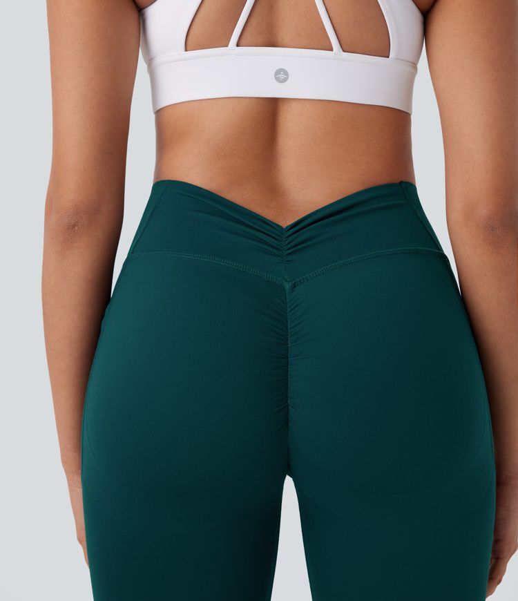 Halara UltraSculpt™ High Waisted Tummy Control Butt Lifting Ruched Pocket Shaping Yoga Leggings