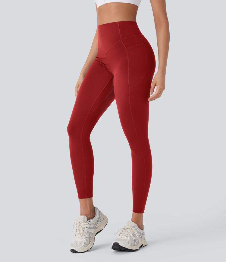 Halara UltraSculpt™ High Waisted Tummy Control Butt Lifting Ruched Pocket Shaping Yoga Leggings