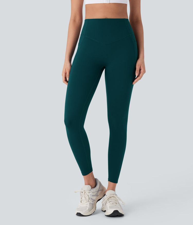 Halara UltraSculpt™ High Waisted Tummy Control Butt Lifting Ruched Pocket Shaping Yoga Leggings