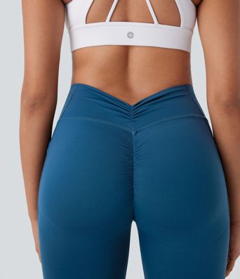 Halara UltraSculpt™ High Waisted Tummy Control Butt Lifting Ruched Pocket Shaping Yoga Leggings
