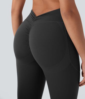 Halara UltraSculpt™ High Waisted Tummy Control Butt Lifting Ruched Pocket Shaping Yoga Leggings