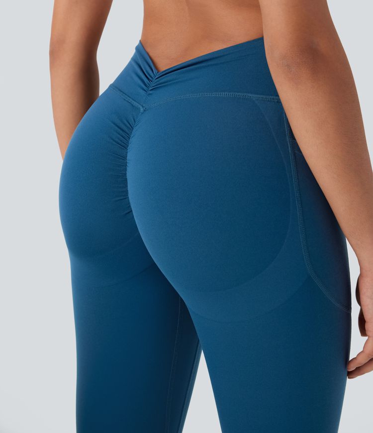 Halara UltraSculpt™ High Waisted Tummy Control Butt Lifting Ruched Pocket Shaping Yoga Leggings
