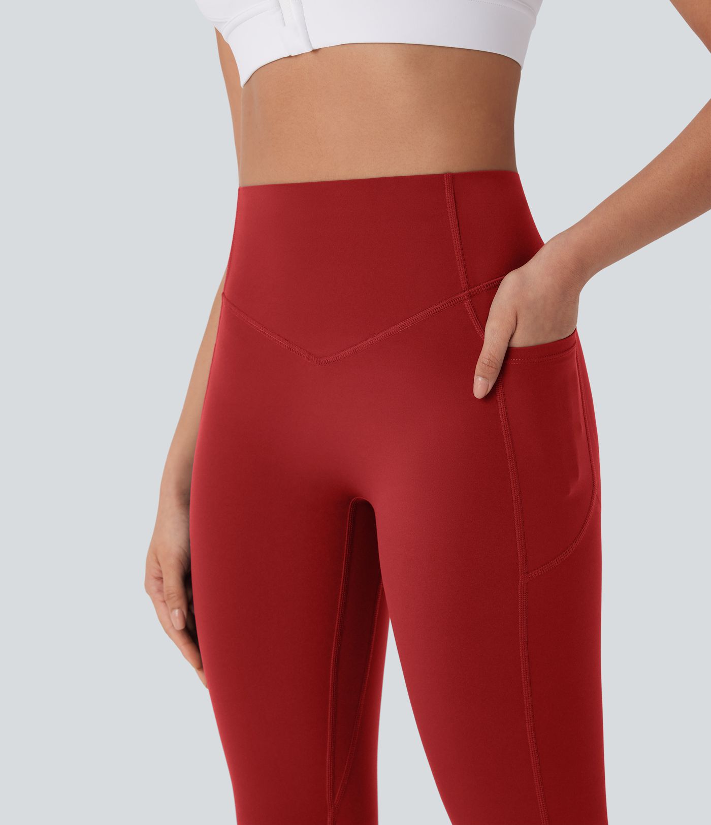 Halara UltraSculpt™ High Waisted Tummy Control Butt Lifting Ruched Pocket Shaping Yoga Leggings
