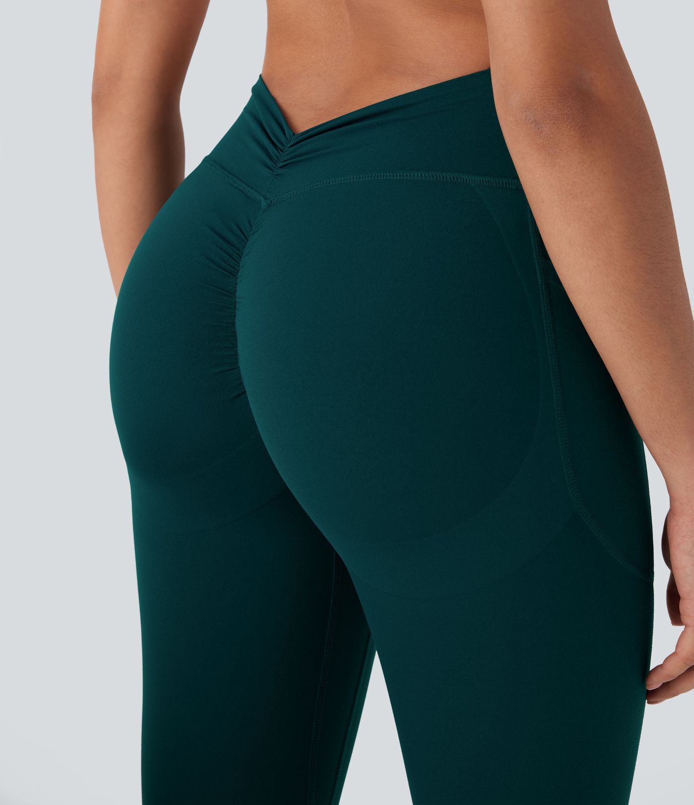 Halara UltraSculpt™ High Waisted Tummy Control Butt Lifting Ruched Pocket Shaping Yoga Leggings