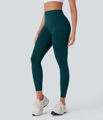 Halara UltraSculpt™ High Waisted Tummy Control Butt Lifting Ruched Pocket Shaping Yoga Leggings