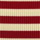 Crimson Cream Stripe