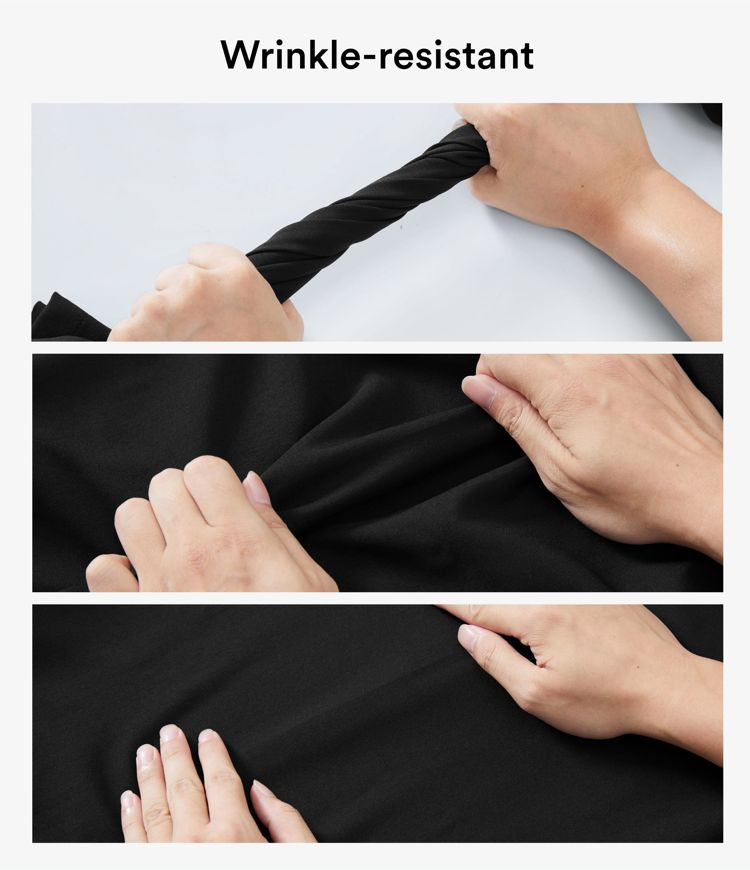 Wrinkle-resistant Cowl Neck Sleeveless Crossover Hem Midi Travel Dress with Pockets