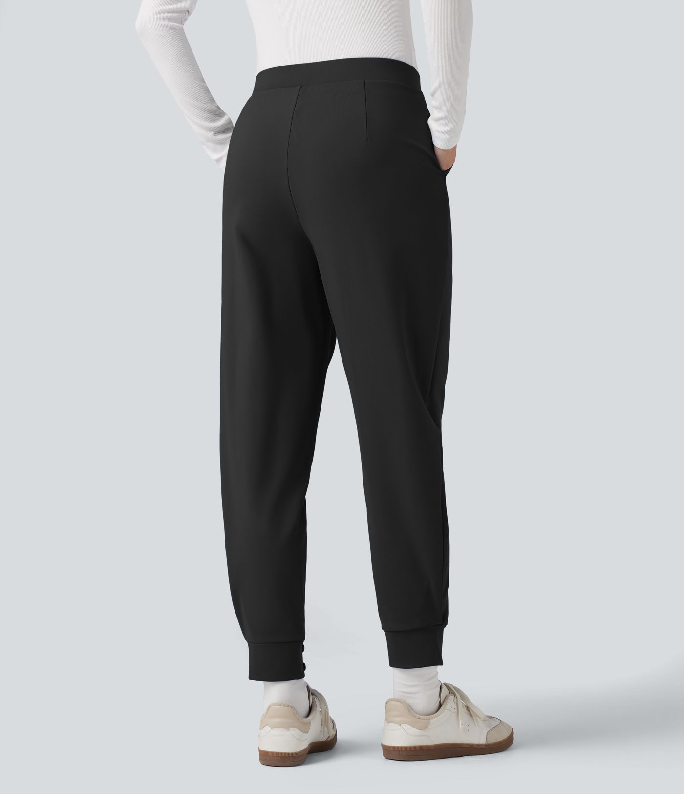 SoftlyZero™ Plush Thermal Mid Rise Work Joggers with Pockets