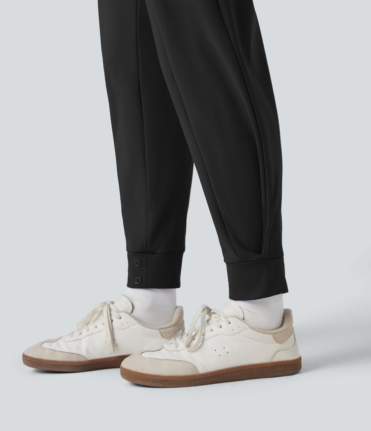 SoftlyZero™ Plush Thermal Mid Rise Work Joggers with Pockets