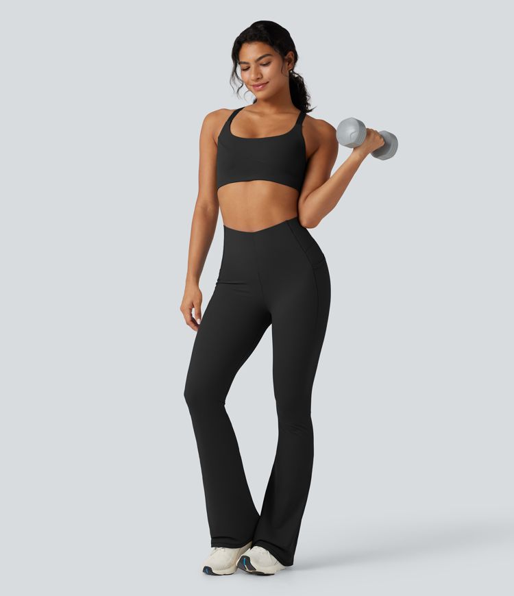Halara UltraSculpt™ High Waisted Tummy Control Bootcut Training Leggings with Pockets