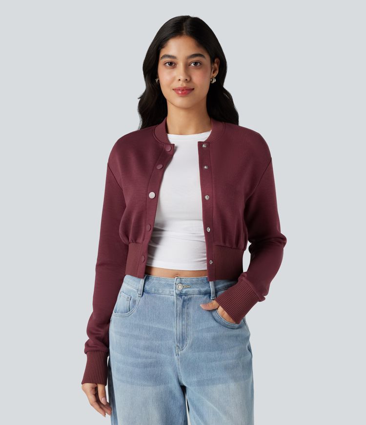 Veste décontractée SpacerTek™ col baseball et manches longues