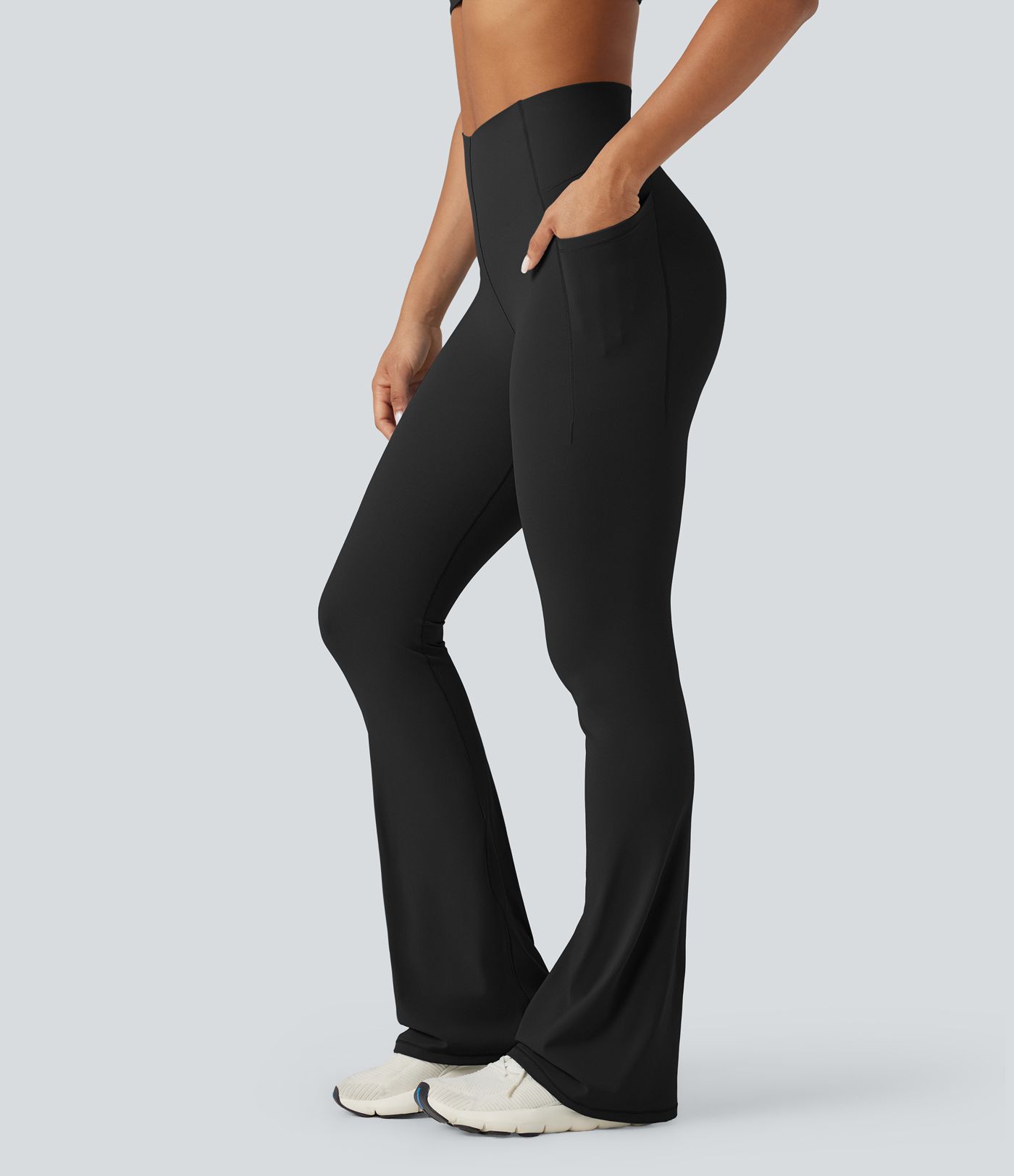 Halara UltraSculpt™ High Waisted Tummy Control Bootcut Training Leggings with Pockets