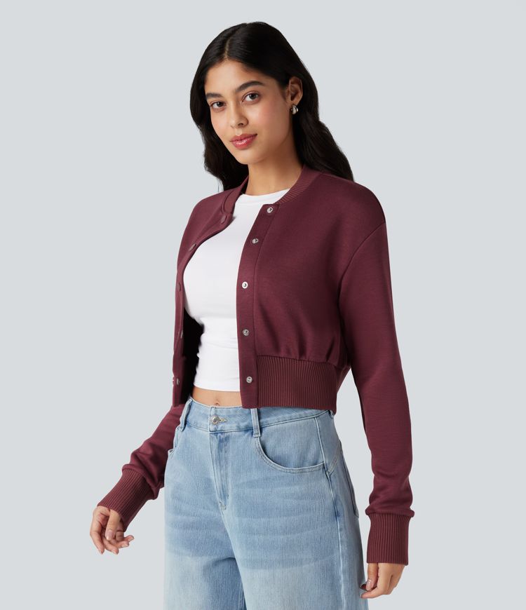 Veste décontractée SpacerTek™ col baseball et manches longues