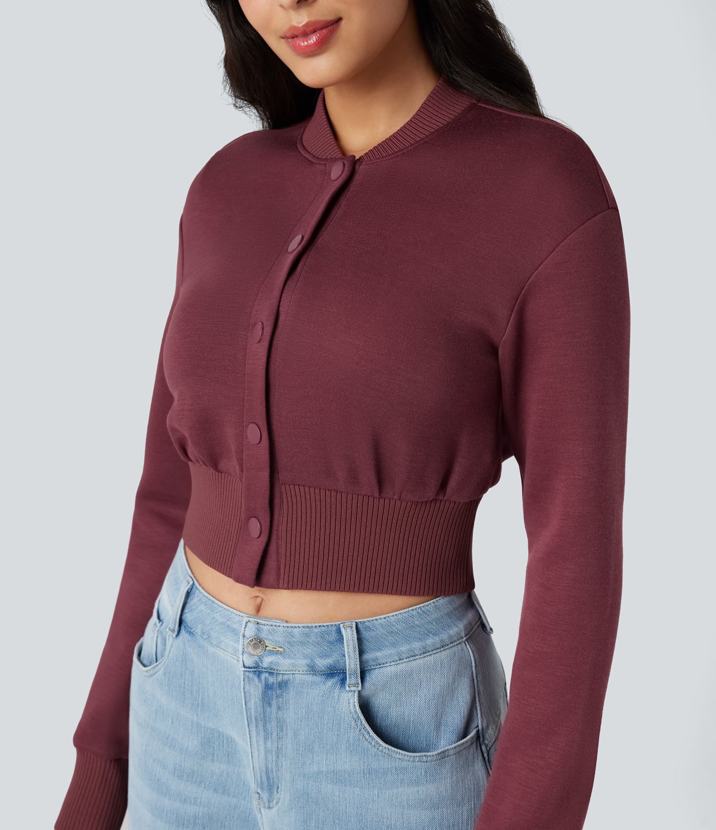 Veste décontractée SpacerTek™ col baseball et manches longues