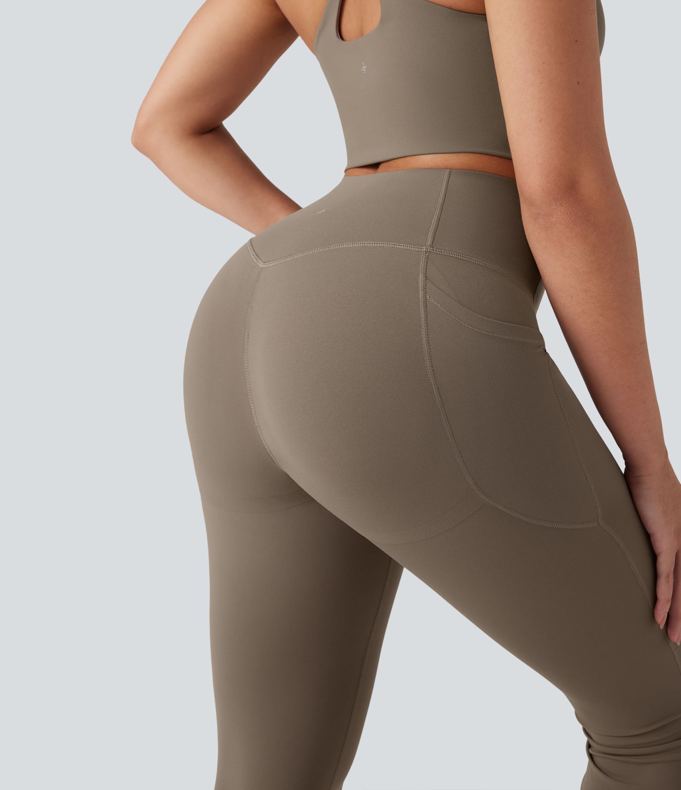 Halara UltraSculpt™ High Waisted Tummy Control Butt Lifting Shaping Yoga Bootcut Leggings with Pockets