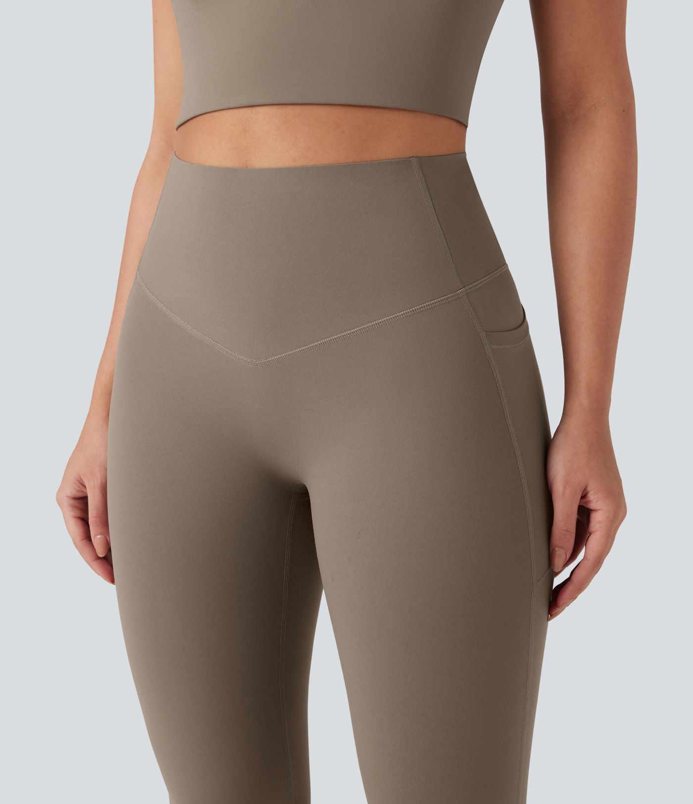 Halara UltraSculpt™ High Waisted Tummy Control Butt Lifting Shaping Yoga Bootcut Leggings with Pockets