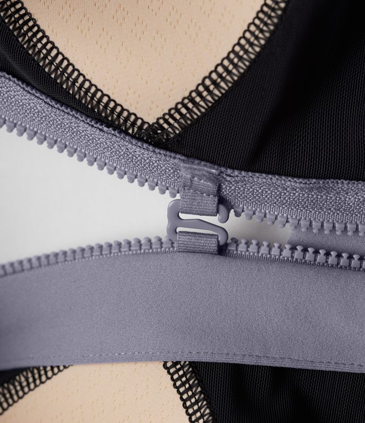 Halara UltraSculpt™ Medium Support Square Neck Zipper Running Sports Bra