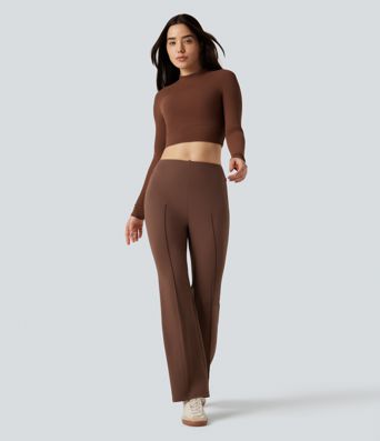 DayStretch High Waisted Casual Bootcut Pants with Pockets