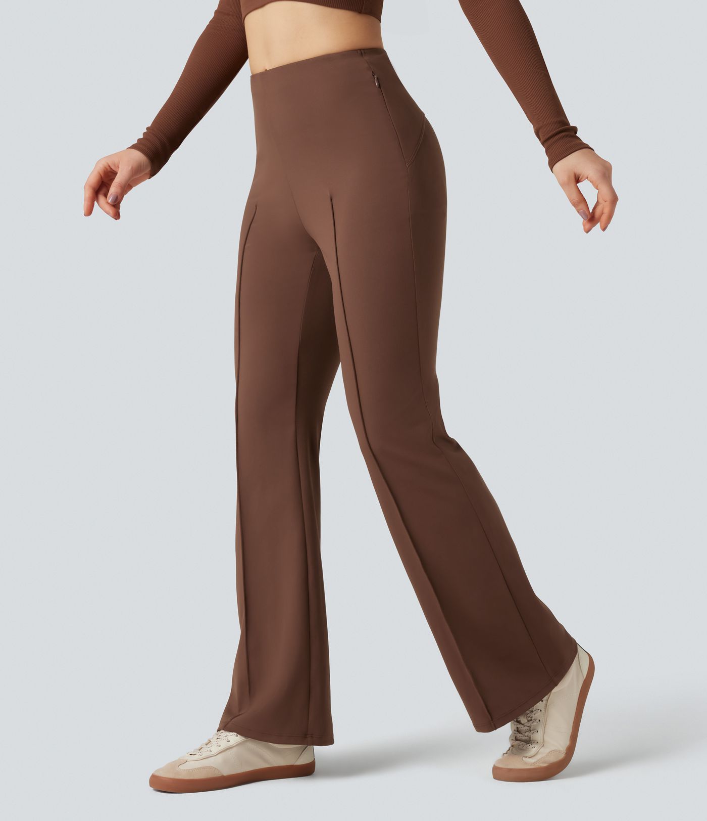 DayStretch High Waisted Casual Bootcut Pants with Pockets