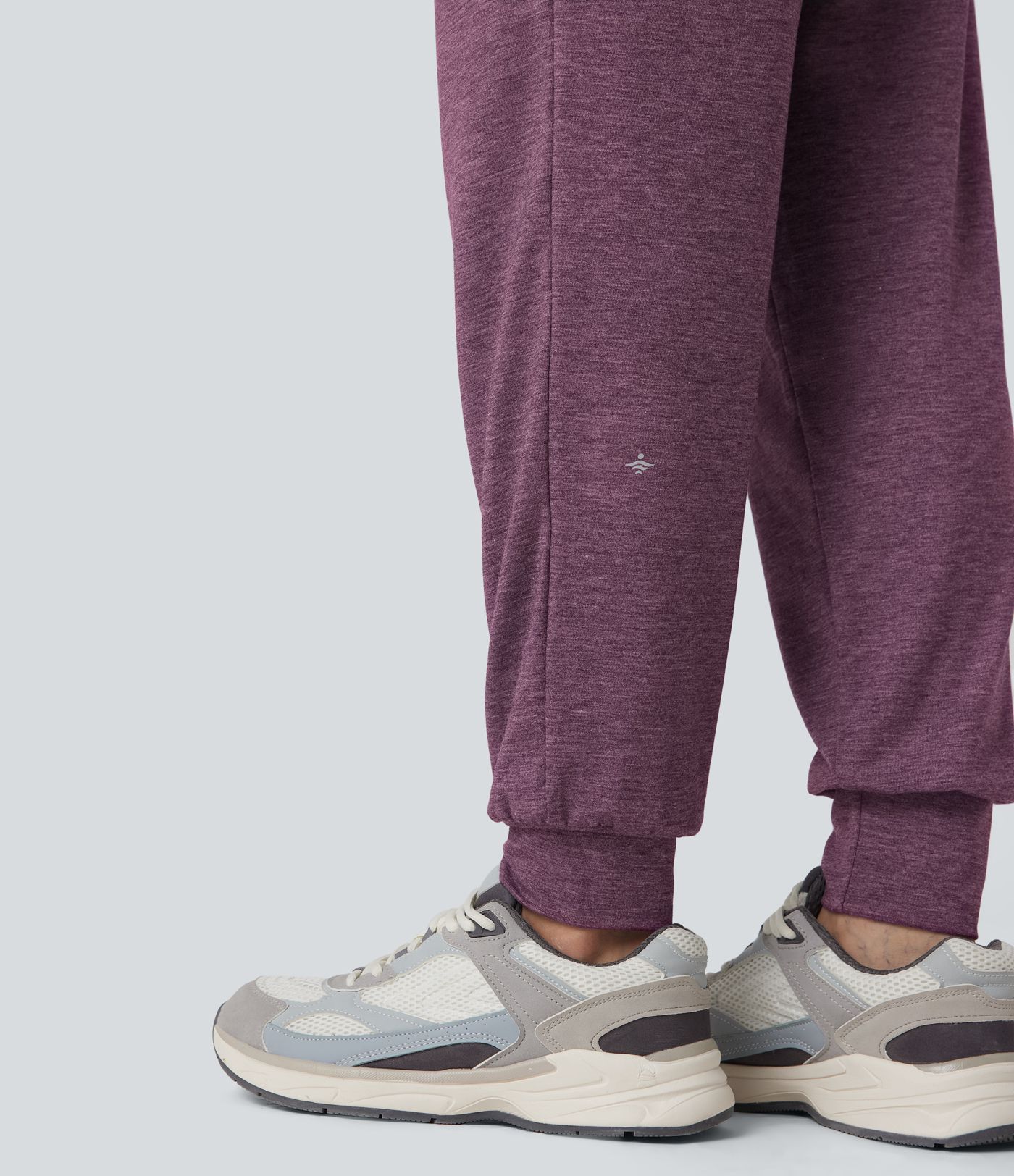 High Waisted Ruched Heathered Yoga Joggers with Pockets