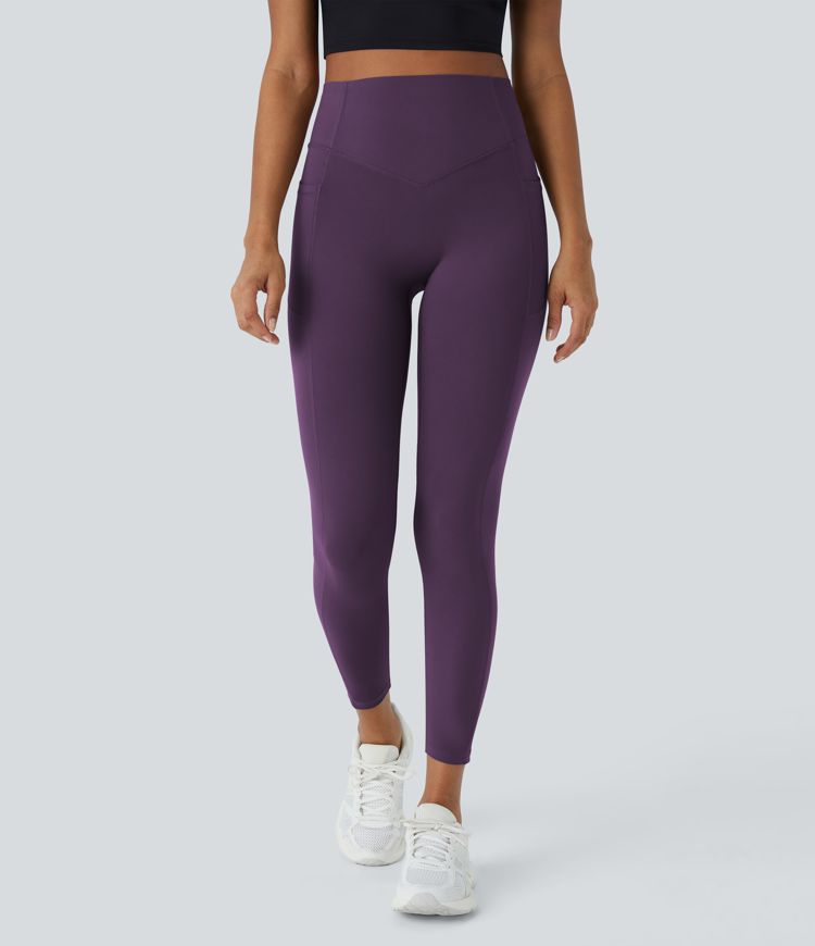 SoCinched High Waisted Butt Lifting Tummy Control Side Pocket Shaping Training UltraSculpt Leggings
