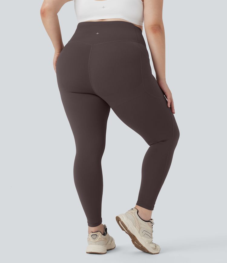 Plus Size Halara UltraSculpt™ SoCinched High Waisted Butt Lifting Tummy Control Shaping Training Leggings with Pockets
