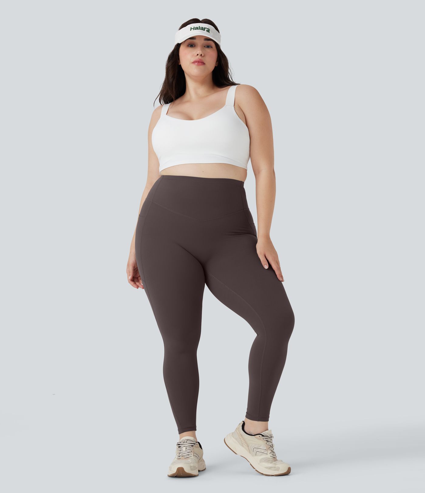 Leggings sculptants taille haute Halara UltraSculpt™ SoCinched avec contrôle du ventre, lifting des fesses et poches, pour silhouette affinée