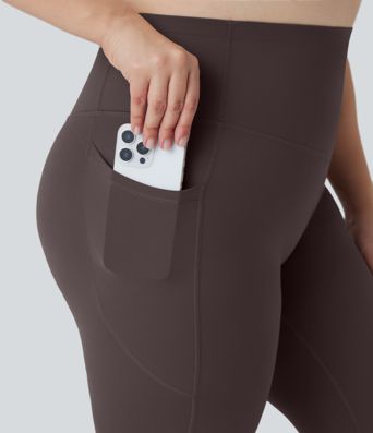 Leggings sculptants taille haute Halara UltraSculpt™ SoCinched avec contrôle du ventre, lifting des fesses et poches, pour silhouette affinée