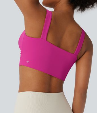 SoftlyZero™ Airy Low Support Cut Out Cool Touch Yoga Sports Bra D-F Cups-UPF50+