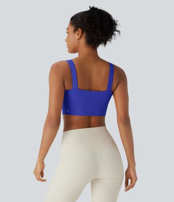 SoftlyZero™ Airy Low Support Cut Out Cool Touch Yoga Sports Bra D-F Cups-UPF50+