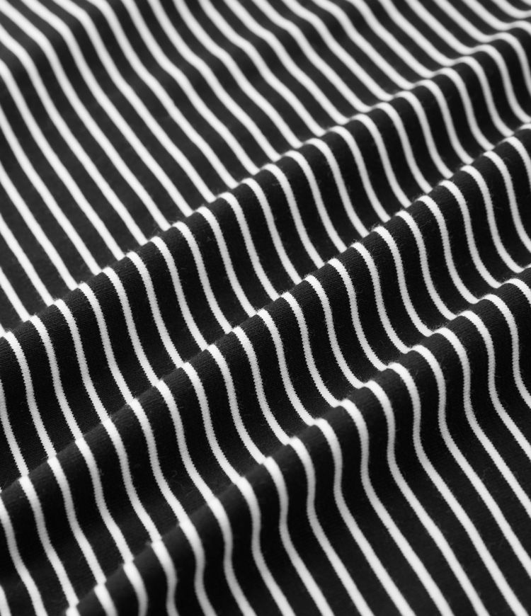 Round Neck Long Sleeve Stripe Casual T-Shirt