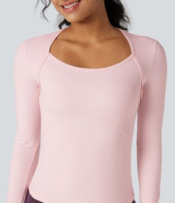 SoftlyZero™ Plush Long Sleeve Thumb Hole Yoga Sports Top