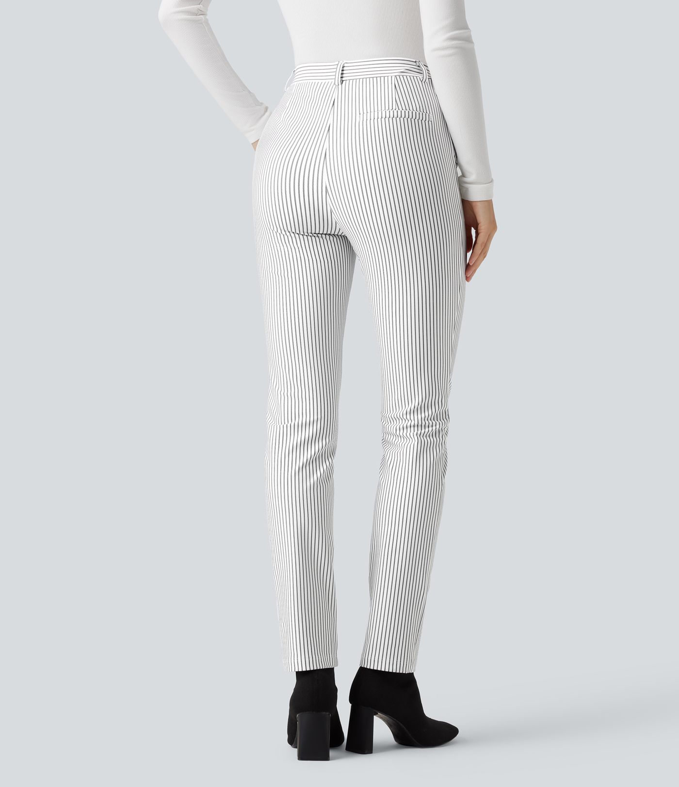 Halara Flex™ High Waisted Skinny Stripe Work Pants with Pockets