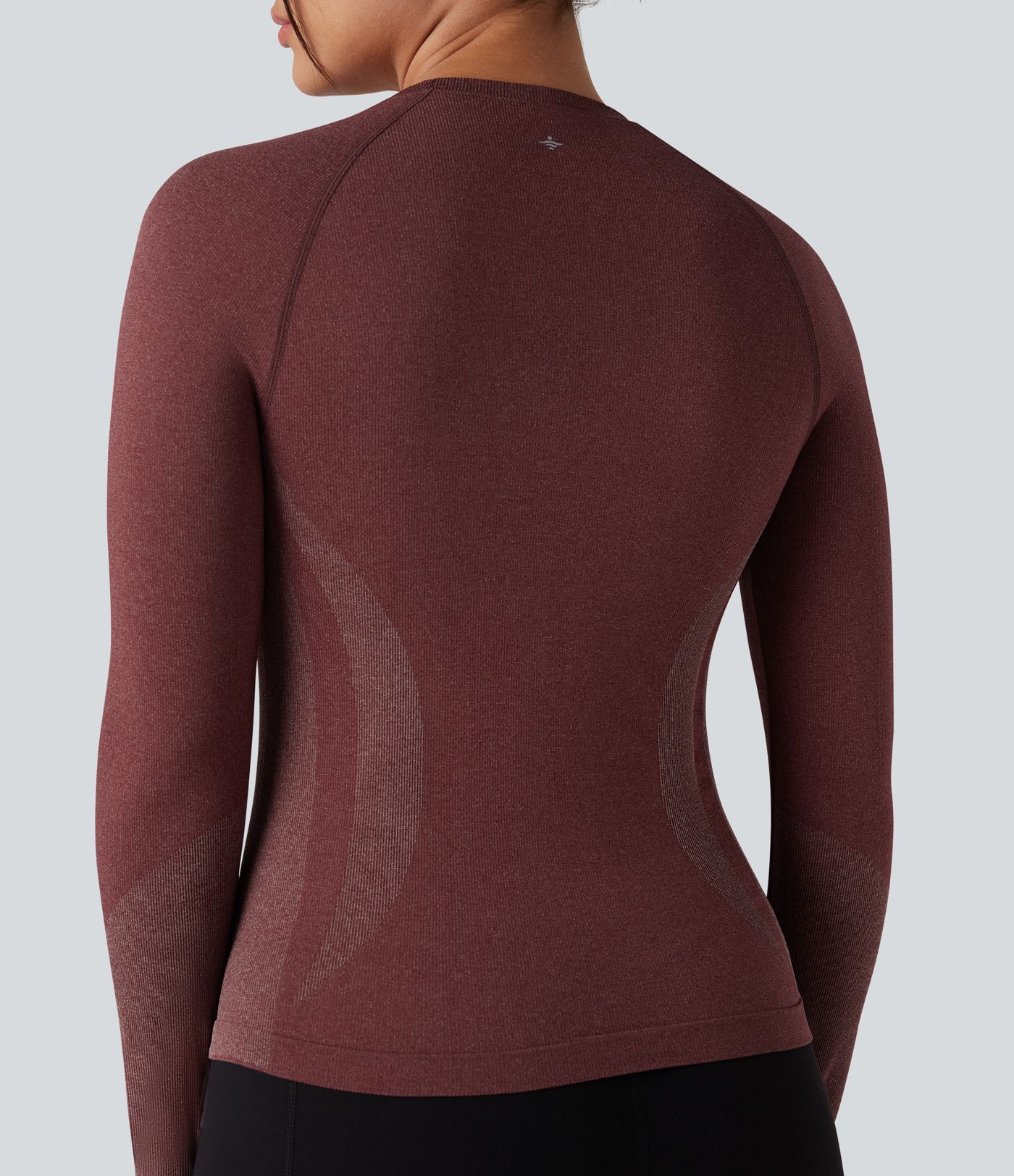 OneForm Seamless Flow Raglan Long Sleeve Thumb Holes Yoga Sports Top