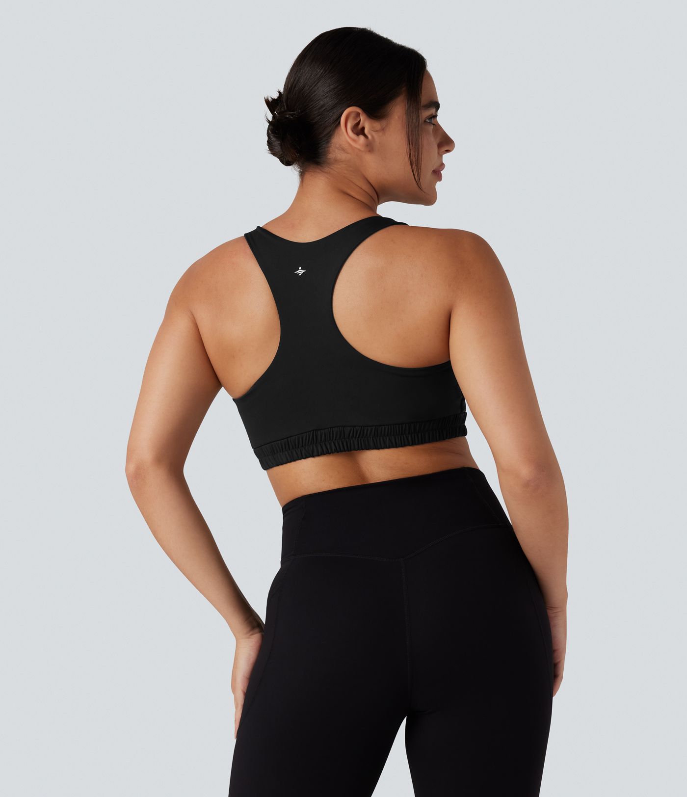Low Support U Neck Racerback Yoga Sports Bra