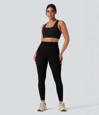 Low Support U Neck Racerback Yoga Sports Bra