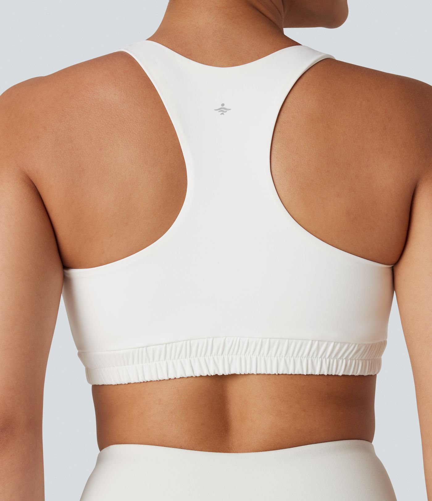 Sujetador deportivo para yoga con escote en U y espalda racerback — sujeción ligera
