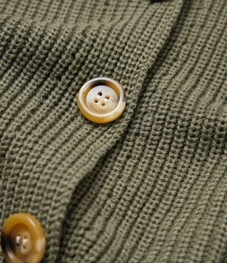 Cardigan col revers manches longues avec poches