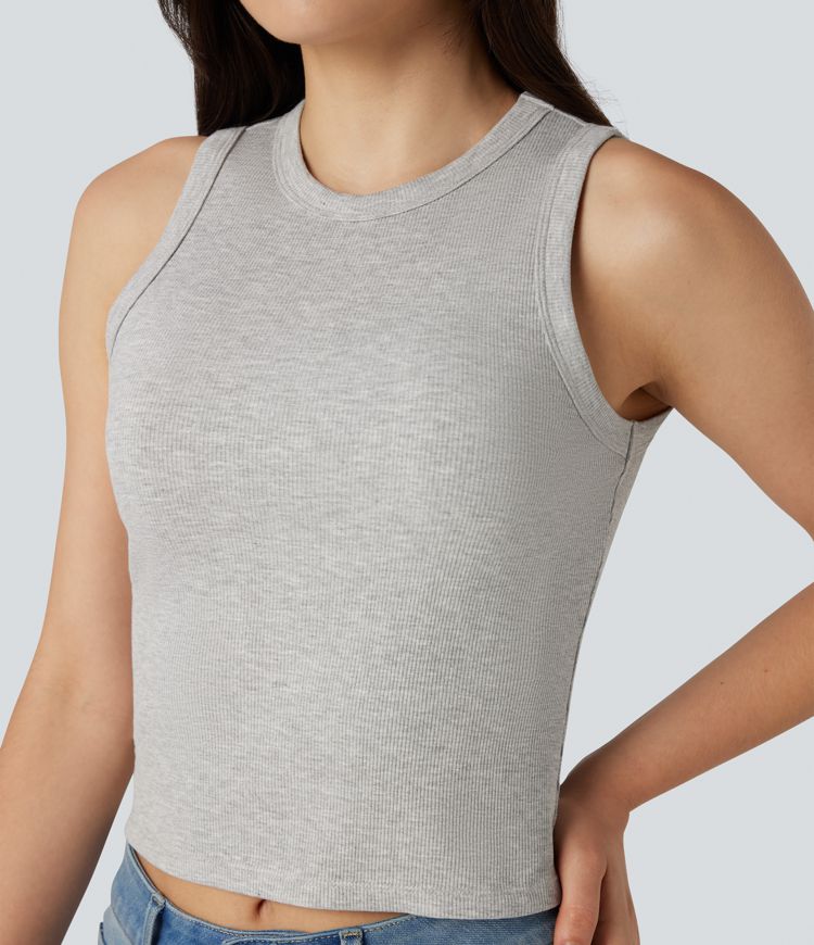 Round Neck Casual Tank Top