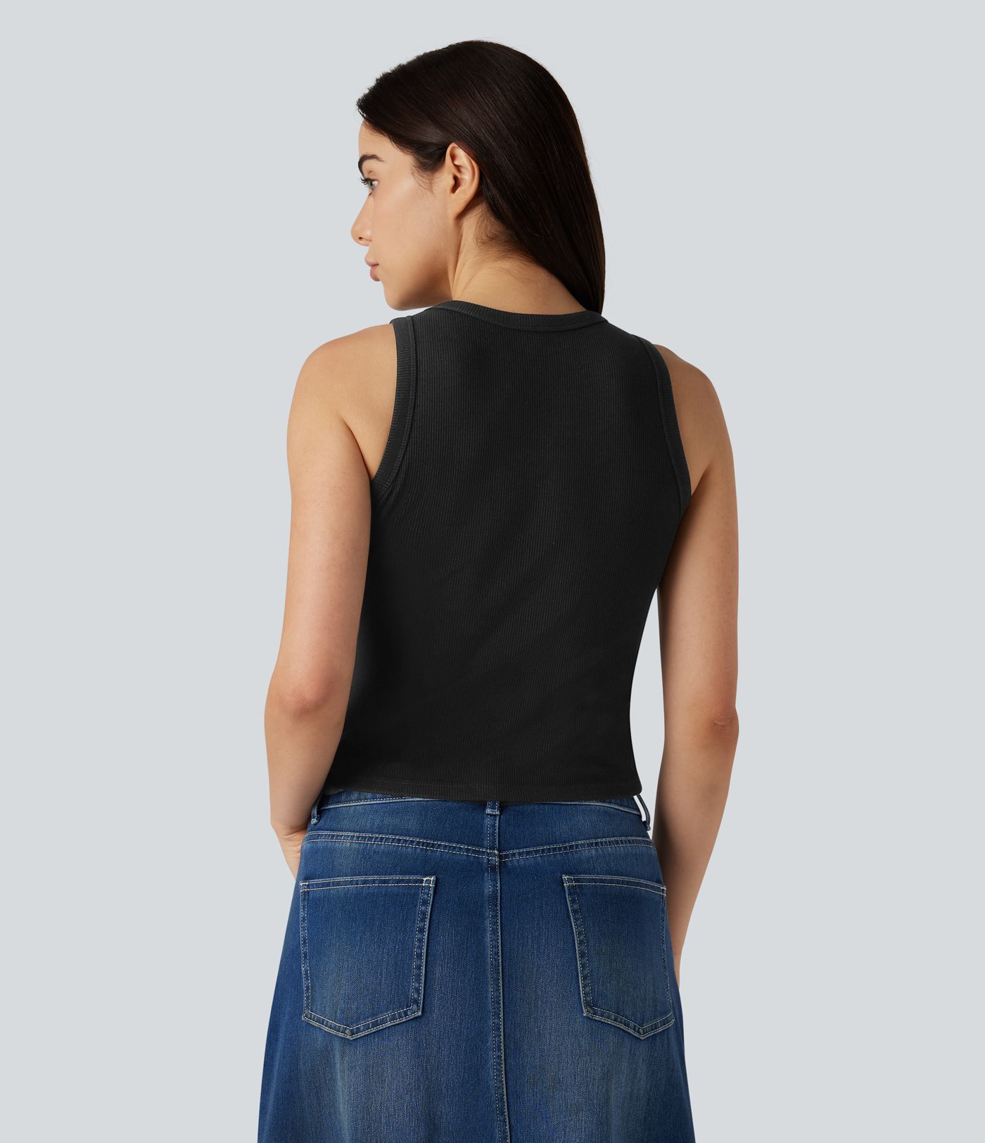 Round Neck Casual Tank Top